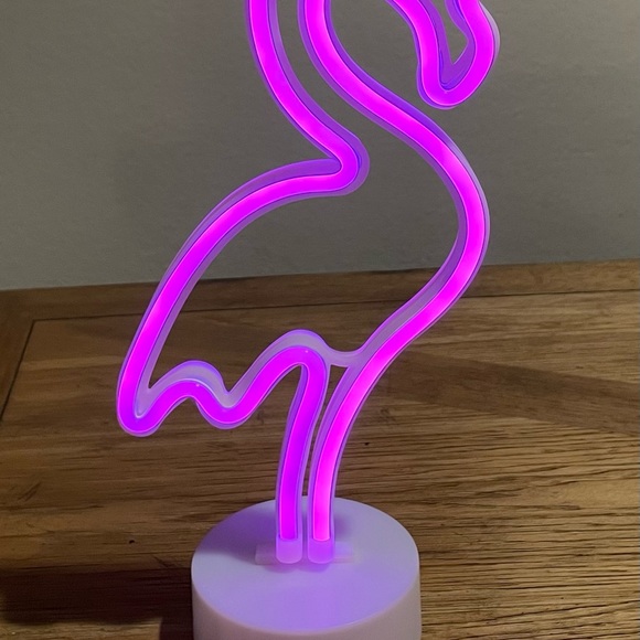 Indoor and Outdoor Flamingo Lamp and String Lights - Picture 8 of 11